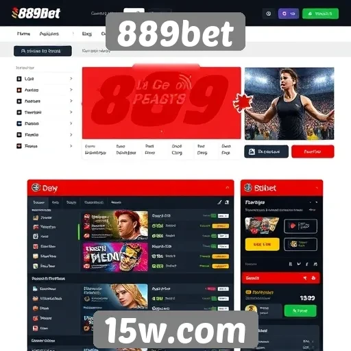 Interface intuitiva e fácil navegação no 889bet